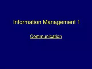 information management 1