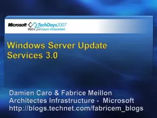 windows server update services 3 0