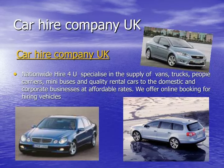 car hire company uk