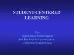 STUDENT-CENTERED LEARNING - slide 1