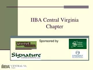 IIBA Central Virginia Chapter