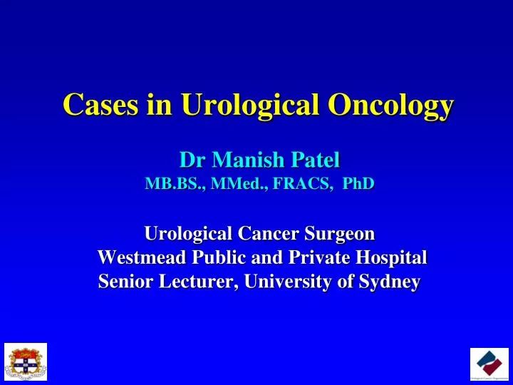 cases in urological oncology