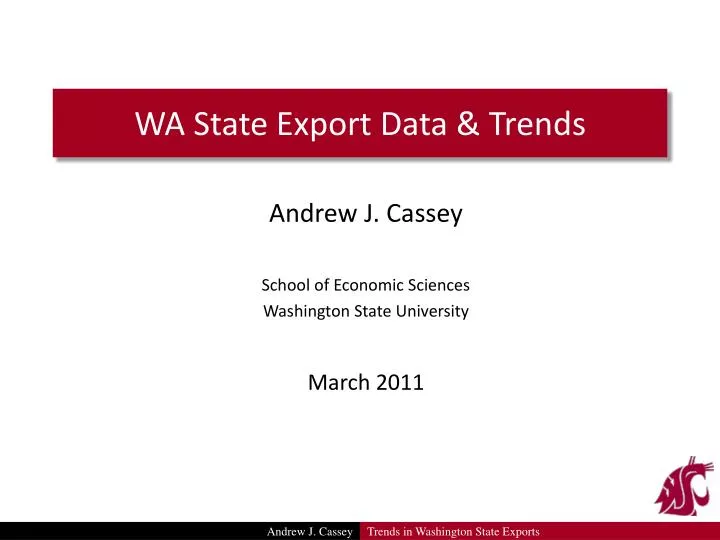 wa state export data trends