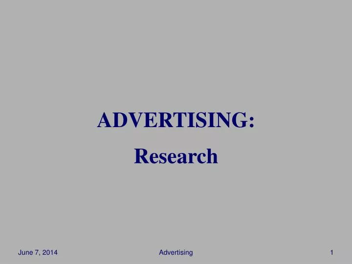 advertising research