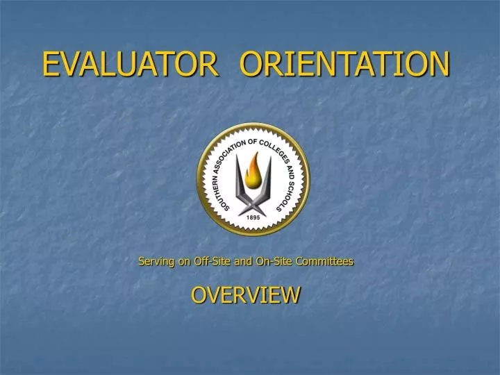 evaluator orientation