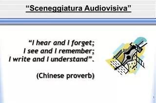 sceneggiatura audiovisiva