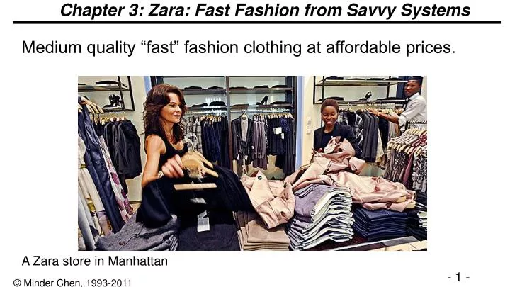 chapter 3 zara fast fashion from savvy systems