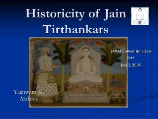 Historicity of Jain Tirthankars