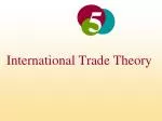 International Trade Theory - slide 1