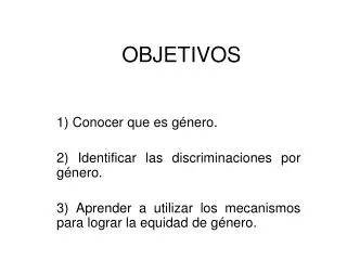 objetivos