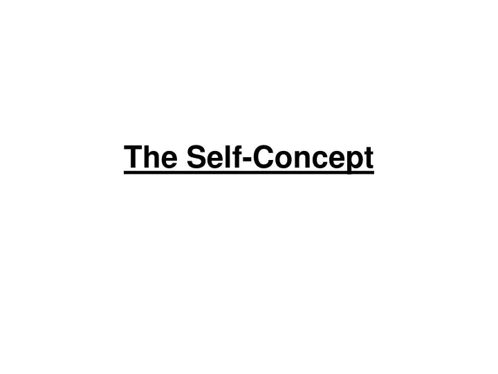 the self concept