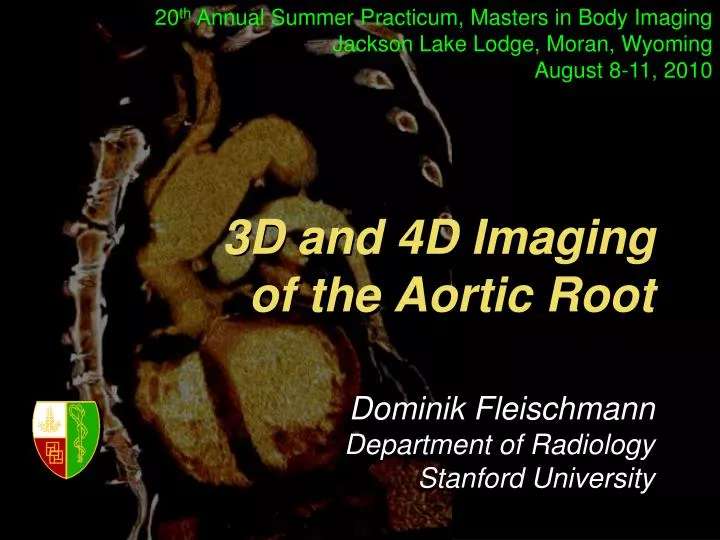 3d and 4d imaging of the aortic root