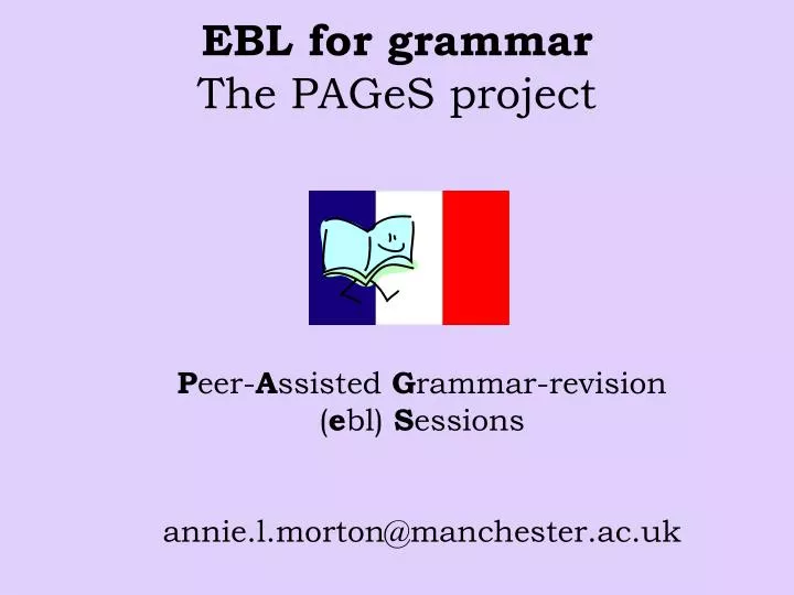 ebl for grammar the pages project