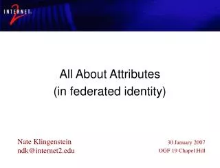 All About Attributes