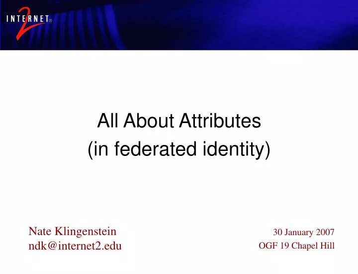 all about attributes
