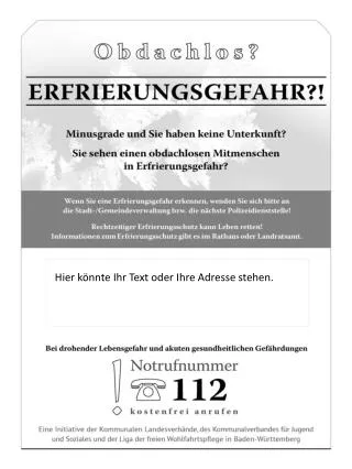 Hier könnte Ihr Text oder Ihre Adresse stehen.