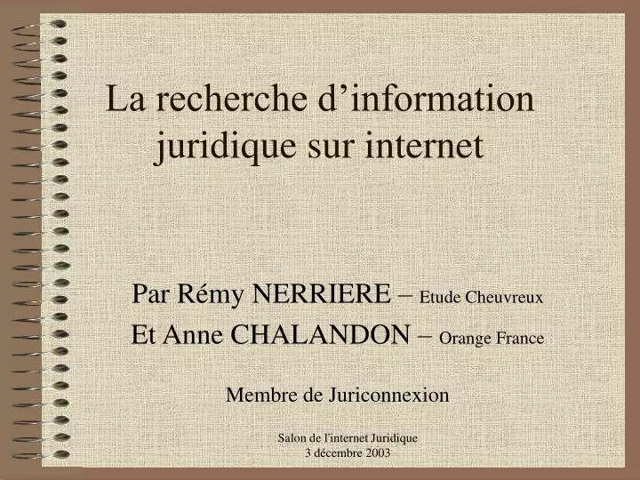 la recherche d information juridique sur internet