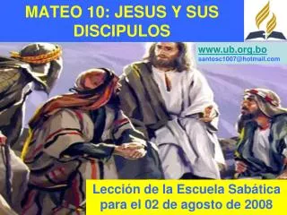 mateo 10 jesus y sus discipulos