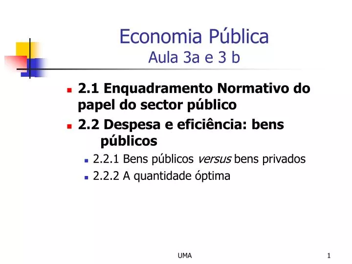 economia p blica aula 3a e 3 b