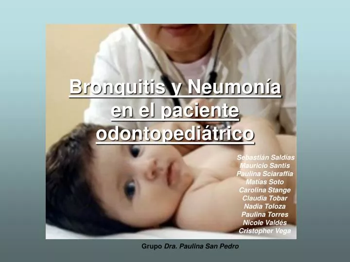 bronquitis y neumon a en el paciente odontopedi trico