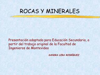 rocas y minerales
