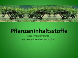 pflanzeninhaltsstoffe