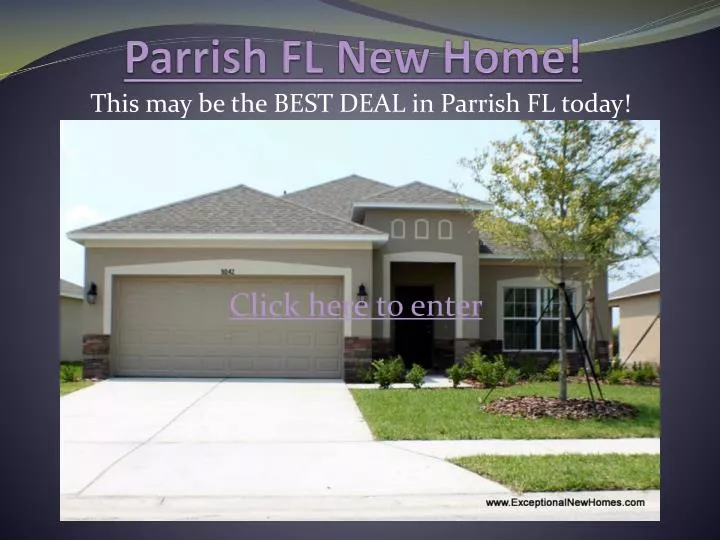parrish fl new home