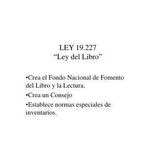 ley 19 227 ley del libro