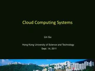 Cloud Computing Systems