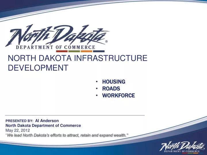north dakota infrastructure development