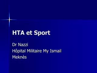 hta et sport