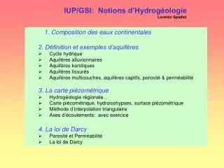 iup gsi notions d hydrog ologie lorenzo spadini