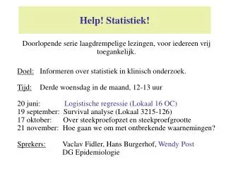 help statistiek