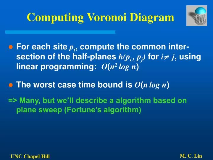 computing voronoi diagram