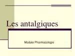 Les antalgiques - slide 1
