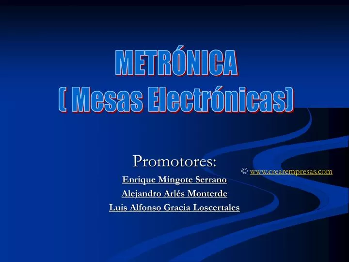 promotores enrique mingote serrano alejandro arl s monterde luis alfonso gracia loscertales