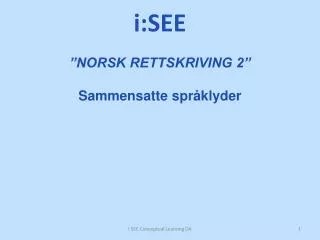 norsk rettskriving 2 sammensatte spr klyder