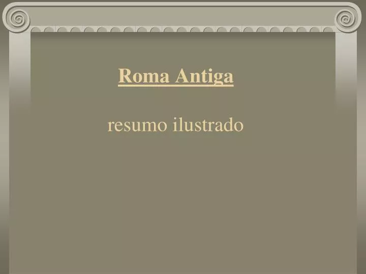 roma antiga resumo ilustrado