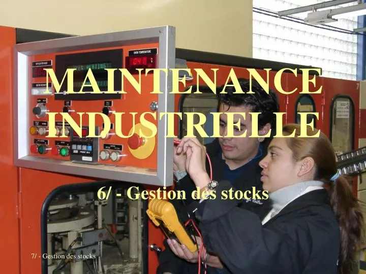 maintenance industrielle
