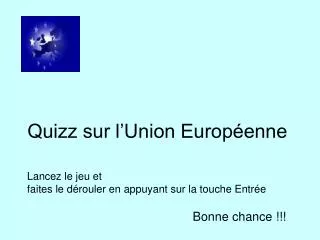 Quizz sur l’Union Européenne