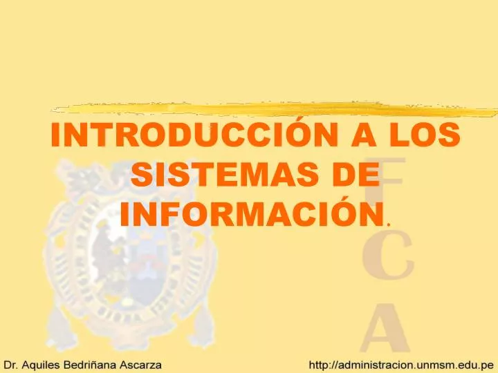 introducci n a los sistemas de informaci n