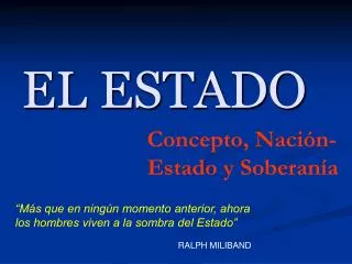 el estado