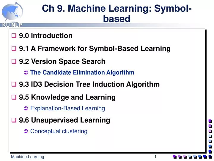 ch 9 machine learning symbol based