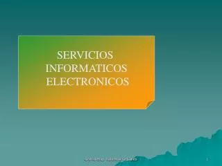 SERVICIOS INFORMATICOS ELECTRONICOS