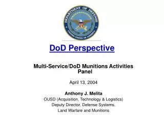 DoD Perspective