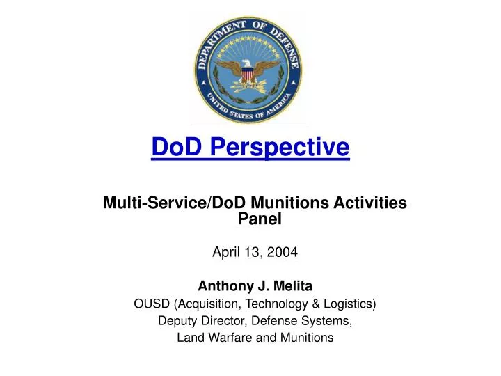 dod perspective