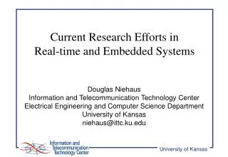 Current Research Efforts in Real-time and Embedded Systems