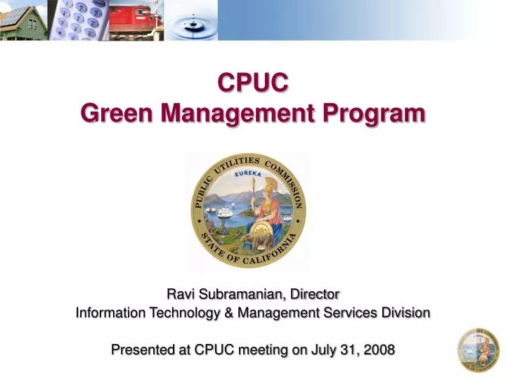 cpuc green management program
