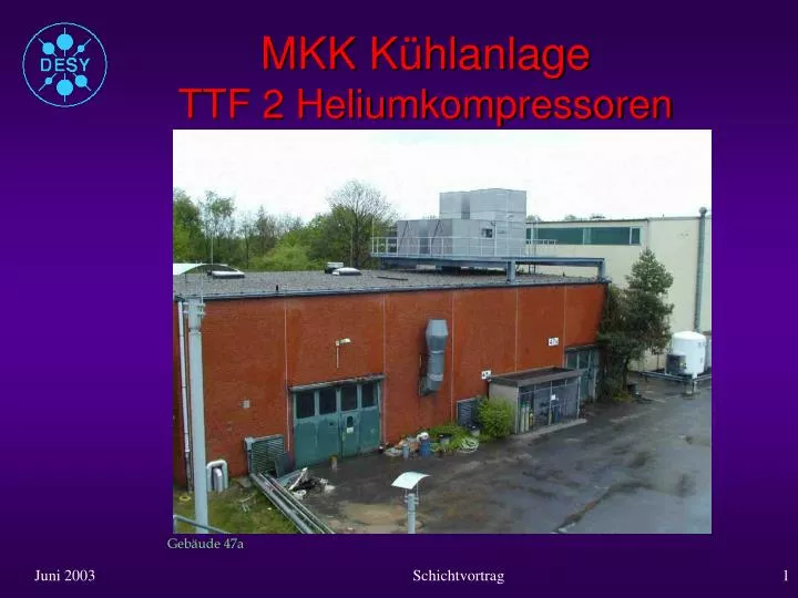 mkk k hlanlage ttf 2 heliumkompressoren
