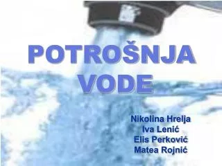 POTROŠNJA VODE